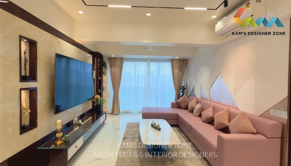Modern home interior design in Pune by top interior designers from 5 Wall Studios